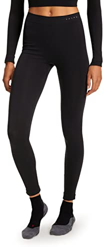 FALKE Damen Baselayer-Hose Warm Long W TI Funktionsgarn Schnelltrocknend 1 Stück, Schwarz (Black 3000), M