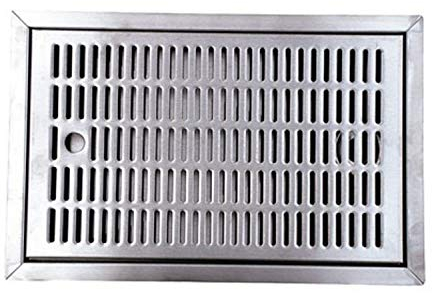 ich-zapfe.de Tropfschale für Bars 440x240x27, Hochwertiges Edelstahl Tropfblech für Zapfanlagen und Theken, Perfekte Tropfschale zum Einlassen für Bierkühler und Bierzapfanlagen, Bar Drip Tray Premium
