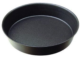 Gobel 223701 Moule à Manqué Rond Uni Bordé Anti-Adhérent Ø 10 cm, Noir