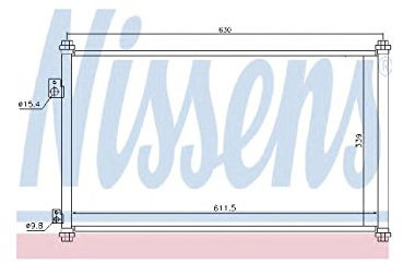 Nissens North America,Inc Condenser - 94733