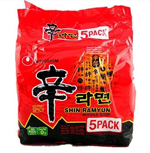 Nong shim Shin Ramyun - Spaghetti istantanei piccanti - 5 pacchetti