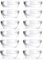 Luminarc Set of 12 Glass Dip Bowls Sauce Condiment Stacking Serving Dishes 6cm x 3cm