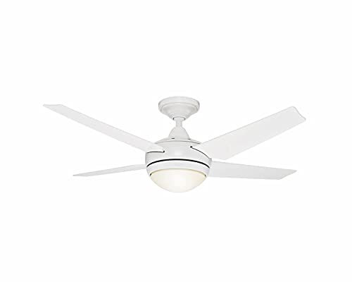 Hunter Fans 132cm Sonic 4 Blade Ceiling Fan with Light and Remote in White