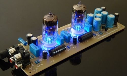 Q-BAIHE X-10D Musical Fidelity Vorverstärker-Board mit 2 x 6N11 Röhrenpuffer AC12V 500mA Amp