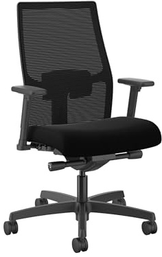 HON Ignition 2.0 Ergonomic Office Chair, Lumbar Support, Desk Chair, Black