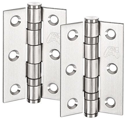 Internal Door Hinge Satin Stainless Steel 3 Inch Ball Bearing Door Hinge (Pair)