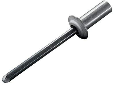 Blindnieten Popnieten CUP-Alu/Stahl Luft- und Wasserdicht Flachrundkopf 100 Stück (3,2x6,5 mm)