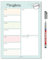 Menüplaner in DIN A4 I Whiteboard Essensplaner für die ganze Woche I abwischbar I türkis I mit magnetischer Rückseite I dv_524
