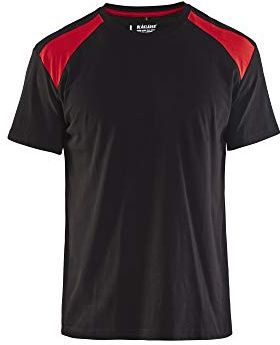 Blaklader 33791042 T-SHIRT, schwarz/rot, grootte XS