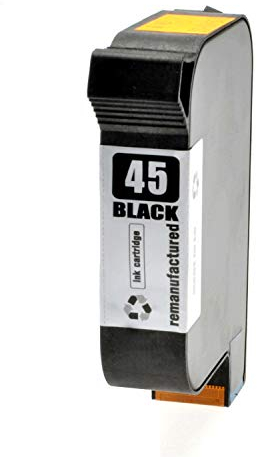 Logic-Seek Tintenpatrone kompatibel mit HP 45 51645A - Schwarz 42ml