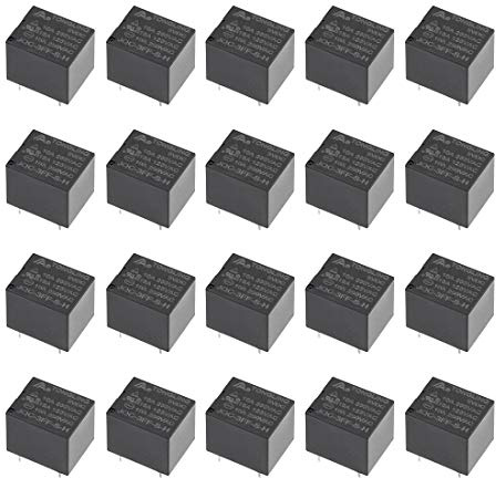 sourcing map 20Stk. JQC-3FF-S-H DC 9V Spule SPST 4P PCB Elektromagnetisch Leistungsrelais DE de