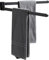 BGL Swivel Handtuchhalter Schwarz Swivel Handtuchstange Bewegliche Doppel Handtuchhalter Matt Gummi Schwarz Badezimmer Zubehör
