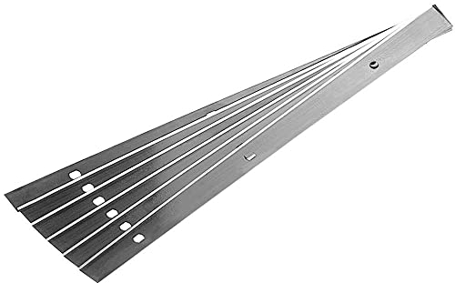 12 Stück Hobelmesser Wendemesser Systemhobelmesser Hohe Qualität – Hochleistung - Made in Germany - Hobelmaschine (260x18,6x1mm (3 Löcher 87mm Lochabstand) für Hammer)