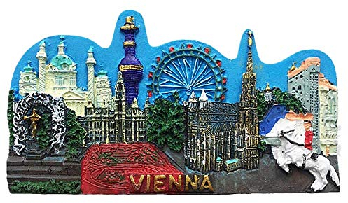 Wien Österreich Kühlschrankmagnet Reise Souvenir Geschenkkollektion Home Küche Dekoration Magnetaufkleber Kühlschrankmagnet
