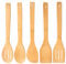 5 Pieces Kitchen Utensils Set Tools Cooking Tools Salad Turner Spatula Slotted Spatula Spoon Camping Cookware for Non-Stick Pans Healthy Non Scratch Dishwasher Safe