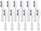 Meisha 12-Piece Stainless Steel Tea Spoon Set, Kings Pattern Teaspoons, Mirror Polishing Spoon Set, 5.6-Inch Silver
