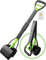 TIMINGILA 33 Long Handle Portable Pet Pooper Scooper for Large and Small Dogs,High Strength Material and Durable Spring,Great for Lawns, Grass, Dirt, Gravel (Green)