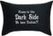 EXPRESS-STICKEREI Lustiges Kissen mit Füllung Come to The Dark Side, we Have Cookies Schlafzimmer Dekoration Wohnzimmer Dekokissen Zierkissen Sofakissen groß Polsterüberzug | 40x60cm | schwarz