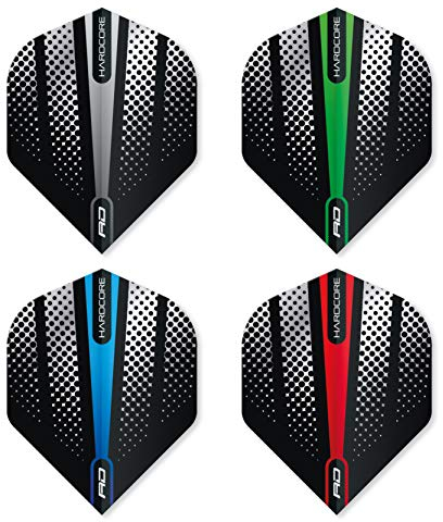 RED DRAGON Hardcore Radical Flash Design Multipack Dart-Flüge - 4 Sätze pro Packung