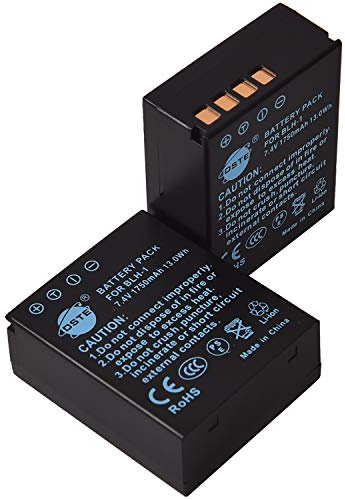 DSTE - Batteria di ricambio compatibile con fotocamere digitali SLR Olympus BLH-1 BLH1 EM1 E-M1 Mark II E-M1-2 OM-D E-M10 Mark IV