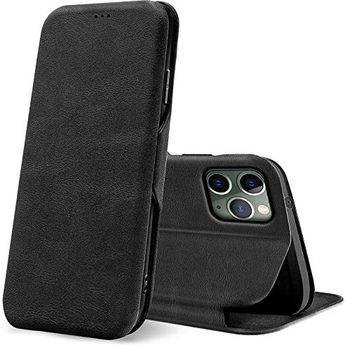 CoolGadget Klapphülle für iPhone 11 Pro mit Kartenfach Schwarz