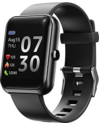 SUPBRO Fitness Tracker, Orologio Fitness Braccialetto Pressione Sanguigna Cardiofrequenzimetro da Polso Impermeabile IP68 Donna Uomo Bambini Smartwatch Contapassi Pedometro per Android iOS