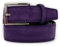 Emila Cintura viola scamosciata uomo in vera pelle cinta camoscio artigianale casual 3,5 cm con fibbia per jeans abiti da ragazzo made in italy belt classica elegante 115 Vera Pelle Viola