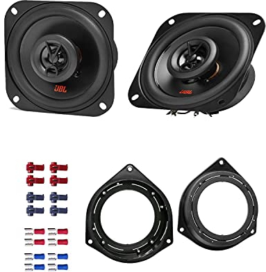 JBL Auto Lautsprecher Boxen Stage2 424 300 Watt 10 cm 2 Wege Koax passend für FIAT Grande Punto 199 2005-2009 Seitliche Heckablage
