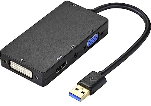 Renkforce Carte Graphique Externe USB 3.1 (Gen 1) HDMI™, DVI, VGA
