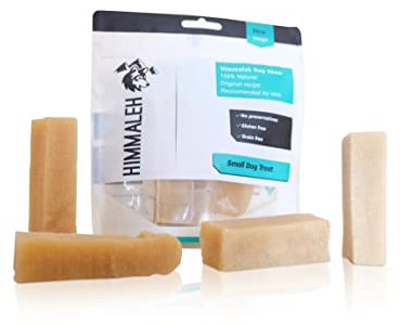 Himmaleh Yak Chews for Dogs - Yak chews for dogs small and puppies (pack of 4) - Protein Rich Dog Chews Long Lasting Natural - Yak Milk Chews - Yak Bars for Dogs - Healthy Yak Snack for small Breeds