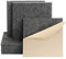 Rdutuok 12 Pack Self-Adhesive High Density Sound Proof Panels,30 x 30 x1 cm Beveled Edge Tiles Sound Proof Padding for Recording Room,Offices,Home and Wall Decoration Dark Grey