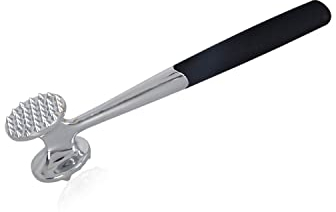 A2ZWORLD Batticarne Acciaio Inox, Martello di Cucina per Carni, Doppio Lato