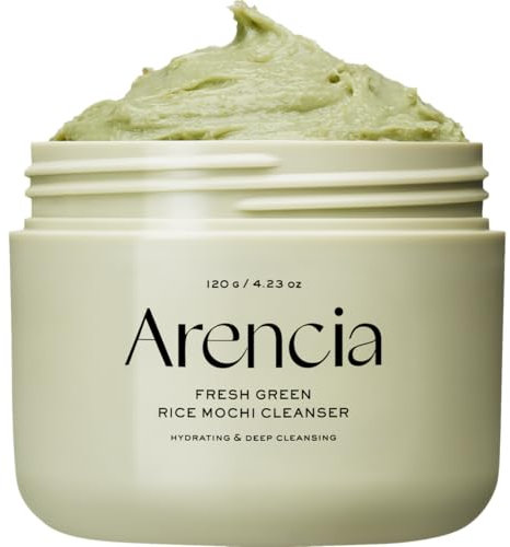 Arencia koreanischer Reis-Mochi-Gesichtsreiniger, schäumendes, sanftes Peeling, Alles-in-einem-Tiefenreinigung, feuchtigkeitsspendend, porenminimierend, entfernt Mitesser, 120 g