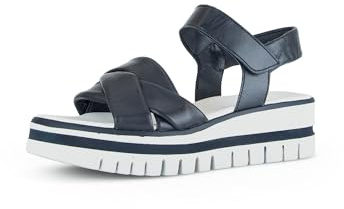 Gabor Damen Riemchensandalen, Frauen Sandalen,Best Fitting,Sommerschuhe,Freizeitschuhe,offene Schuhe,Strandschuhe,bequem,Midnight,40.5 EU / 7 UK