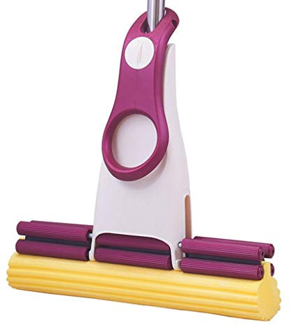 Esponja para fregona, Cabezal de Esponja súper Absorbente, Mango telescópico de Acero Inoxidable para el hogar, Cocina, Sala de Estar