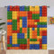 ANHOPE Bunte Geometrie Bausteine Gardinen Blickdichte mit Ösen Kinder Jungen Mädchen Thermo Vorhänge Blackout Curtain Vorhang Wohnzimmer Schlafzimmer Verdunklungsvorhänge 2er Set H 245 x B 140 cm