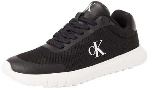 Calvin Klein Baskets Femme Eva Mesh Sportives, Noir (Black/Bright White), 37