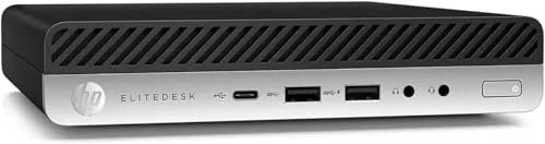 HP EliteDesk 800 G4, Mini Pc Computer Fisso, Intel Core i5-8500T, 8Gb Ram SSD 256Gb, Windows 11 Pro e Office 2021 (Ricondizionato)