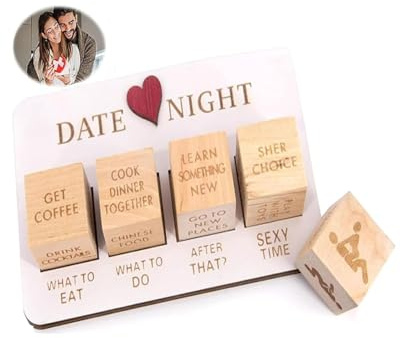 QLEUIFT Würfel für Paare,Date-Night-Würfel für Paare,Valentinstag,omantisches Paar-Würfel-Set,Nacht,lustige Date-Nacht-Ideen,Paar-Spiele-Set,lustiges Geschenk zum Valentinstag,Jahrestag,Geburtstag