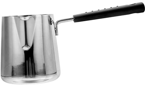 Cabilock Casserole en Acier Inoxydable Casserole Petite Casserole Bec Verseur Huile Bouillie Marmite Cuisine