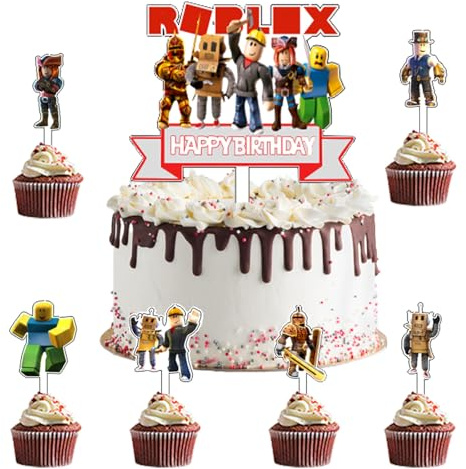 7 Stück Tortendeko,Cake Topper, Kuchen Deko Geburtstag | Cake Topper, Kuchen Deko Geburtstag, Cake Birthday Party Decoration, Tortenaufleger