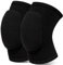 Ceeyoll 1Par negro Rodilleras Voleibol, juego de rodilleras deportivas, rodilleras elásticas transpirables,Rodilleras Suaves Unisex, para Danza, fútbol Deportes,Protege tus rodillas Apto para 55-90 kg