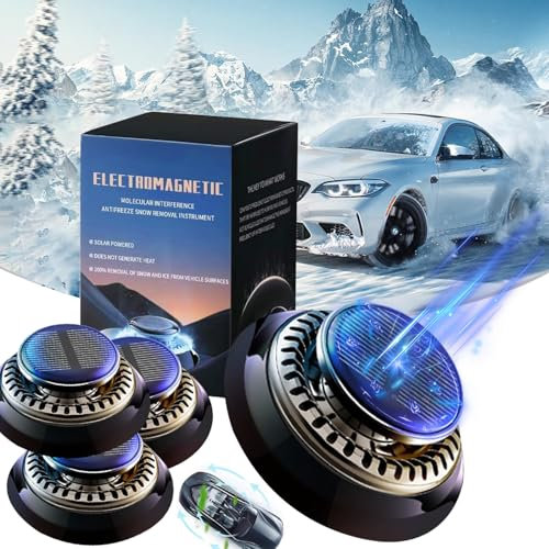 FUXNGZI Scheibenenteiser Auto, 2025 Neu Auto Enteiser Enteisung 360, Tragbare Kinetische Molekularheizung, Elektromagnetische Molekulare Interferenz Frostschutzmittel (3PCS)