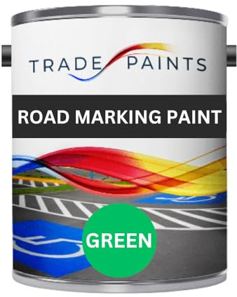 Heavy Duty Road Line Car Park Marking Paint (Green, 5 Litre)