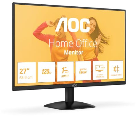 AOC 27B35HM Monitor 25 FHD, WLED, 100 Hz, VA, 1 ms MPRT, Adaptive Sync., Blue Light (1920x1080, 1x D-Sub, 1x HDMI 1.4) Negro