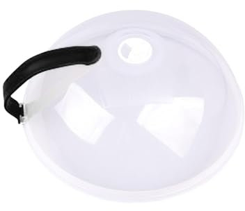 Microwave Splatter Cover,Handled Microwave Food Heating Splatter Guard - Keep Oven Clean Prevent Oil Splashes Plate Bowl Dish Lid for Leftovers, Barbecue
