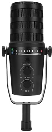 Elprico Ensemble de Microphones de Jeu XLR/USB, Micro PC pour Le Podcasting en Streaming, Kit de Micro RVB Ordinateur avec Bras de Boom, Bouton de Contrôle, Prise D'écouteurs, Mic de