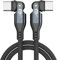 Allo Top - Cable USB-C giratorio de 150 W, 180 cm, carga ultra rápida, resistente y cómodo, para teléfonos, tabletas, ordenador portátil, MacBook y otros dispositivos tipo-c - transferencia de datos