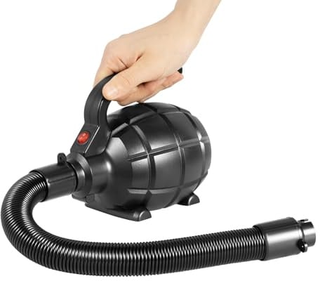 Elektrische Luftpumpe 600W Luftpumpe Elektrisch mit 4 Düsen, Luftmatratze Pumpe für Airtrack und Pool, Elektrische Pumpe für Aufblasbare Produkte, Inklusive Schlauch und Aufbewahrungstasche