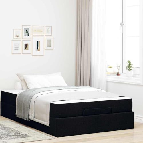 Generisch Stauraumbett,Polsterbett 120 x 200 cmmit Stauraumfunktion Stauraumbett mit Robustem Metallrahmen und Stabilen Holzlatten, Blau,Geeignet für Schlafzimmer.